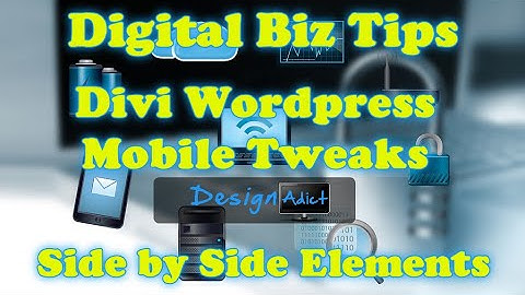 Divi Mobile Tweaks - Side by Side Blurb Colums on Mobile