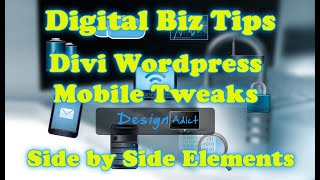 Divi Mobile Tweaks - Side by Side Blurb Colums on Mobile