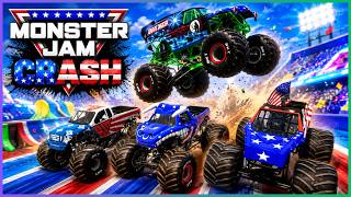 Monster Jam Crash | Independence Day & World Finals Freestyle | Grave Digger | BeamNG Drive