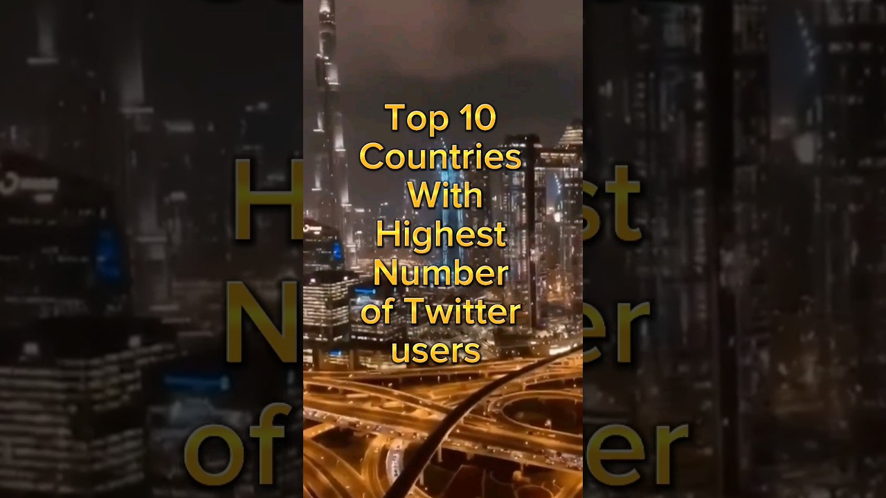 Top 10 countries With the highest number of Twitter Users 