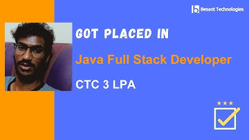 Besant Technologies Tambaram Reviews | Vinoth Got Placed as Full Stack Developer 3L | Success Story