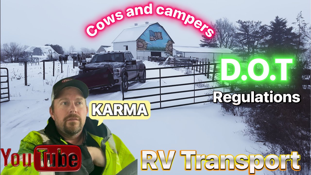 Правила DOT для перевозки автодомов, проблемы с электронными бортовыми журналами и плохая погода.