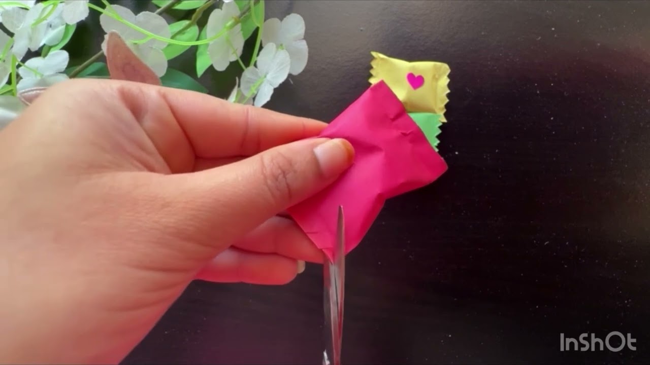 # very easy  and cute chocolate gift wrapper # hand made # handy craft # crafty hands