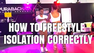 Isolation Combo (How to Freestyle) Bachata Sensual Tutorial SDB Film Room