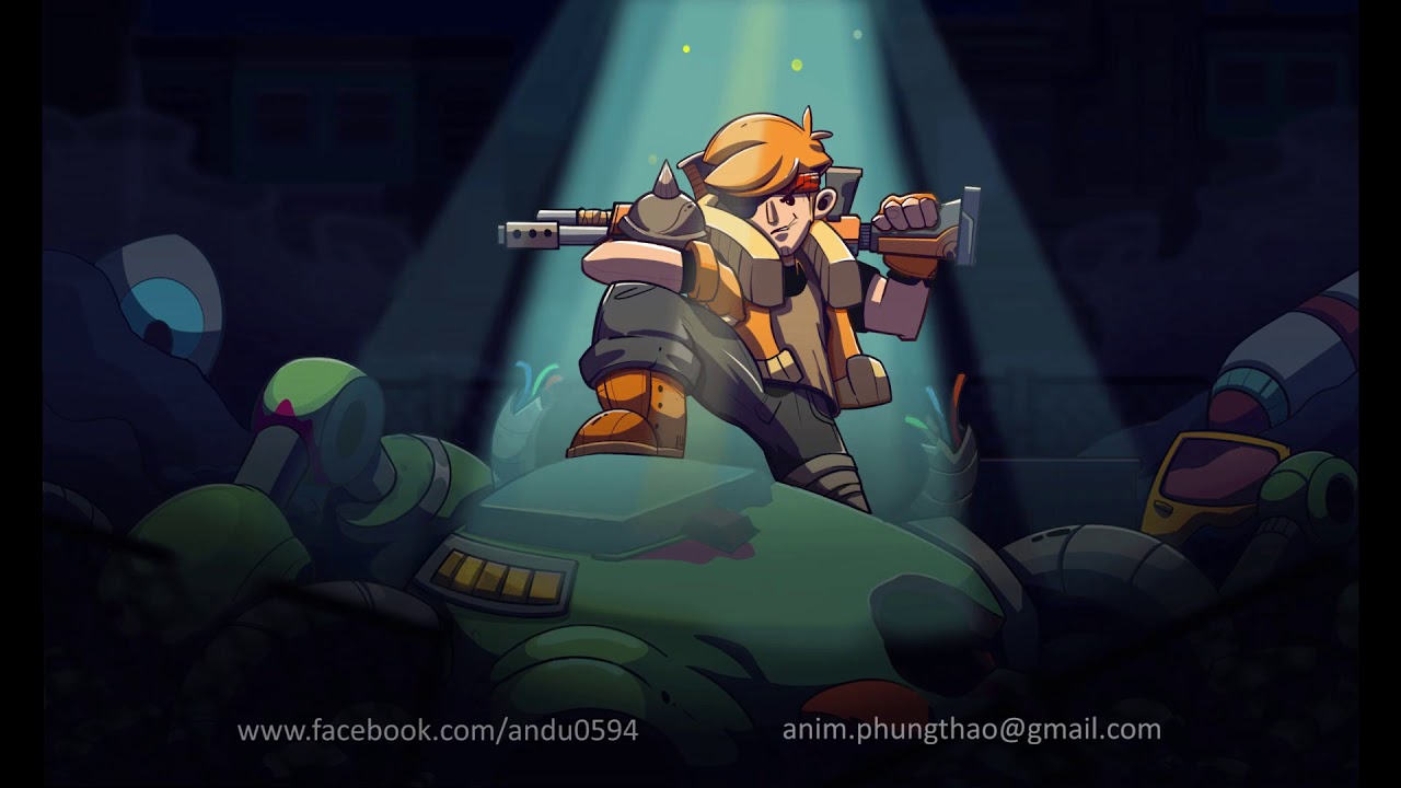Animated Illustration - 2D animation Spine - YouTube
