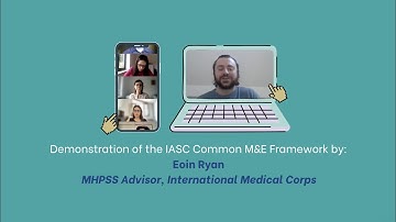 Demonstration of the IASC Common M&E Framework by Eoin Ryan