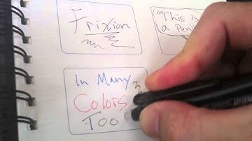 Trying the FriXion Pen