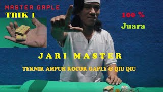 Teknik Kocok Kartu Domino Gaple dan Qiuqiu TRIK 1- JARI MASTER || Cord Domino Trick screenshot 4