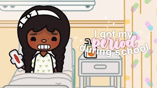 I got MY PERIOD DURING SCHOOL! *NURSE* 🏥 (EP.8) | *with voices* | Toca Life World Roleplay