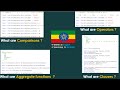 Part 8: Comparison Operators| Aggregate functions| Clauses | Homework