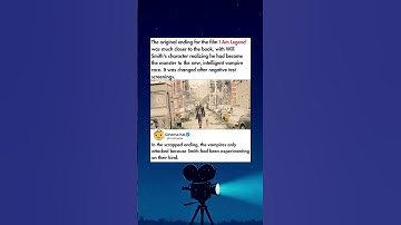 The original ending for the film I Am Legend was much closer to the book, with Will Smith