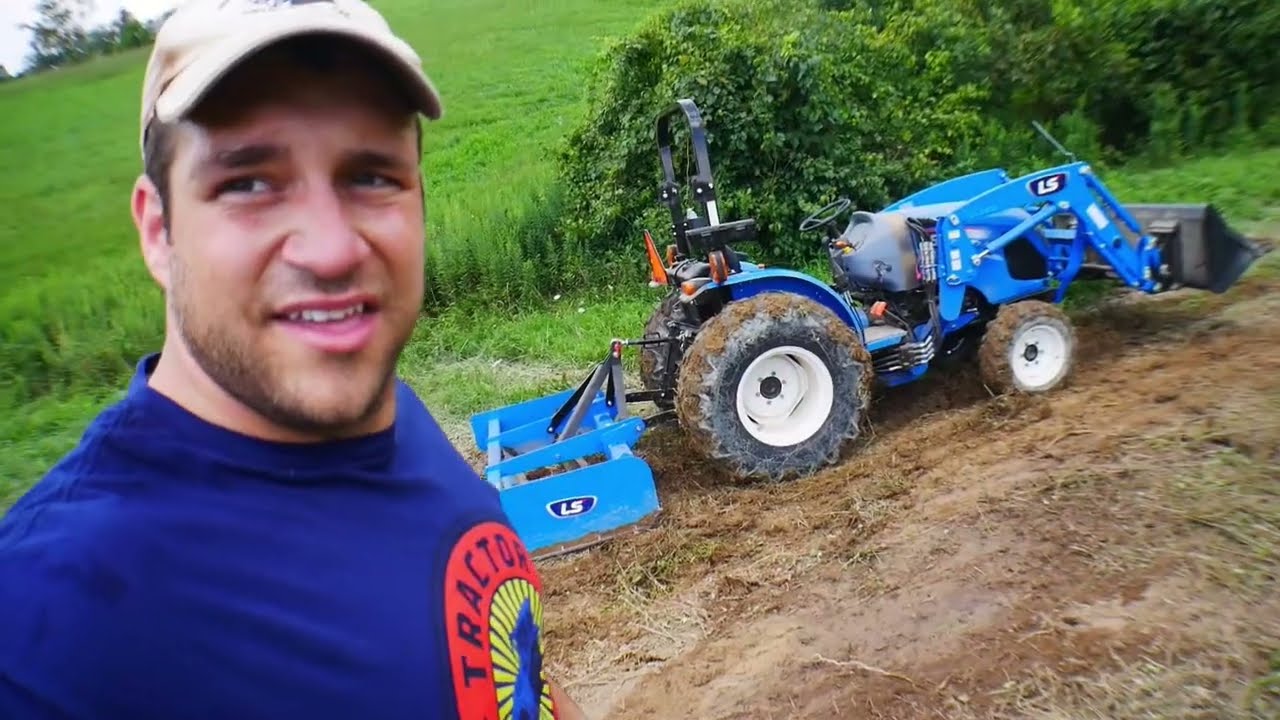 Catching Up On Jobs Using LS Tractor And Land Grader LS MT240E YouTube
