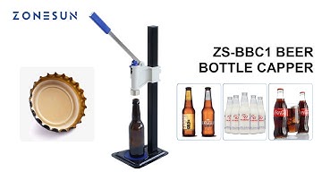 How To Use Manual Beer Bottle Lid Sealing Capping Machine