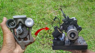 Full❗Proses pembuatan mesin 2 tak dari kompresor kulkas sampai bisa Menyala 💨| 2 Stroke Engine