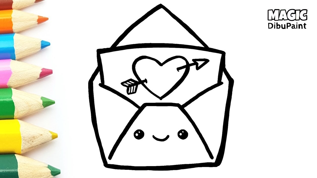 Dibujos Kawaii Dibujar Carta De Amor Para San Valentin Youtube