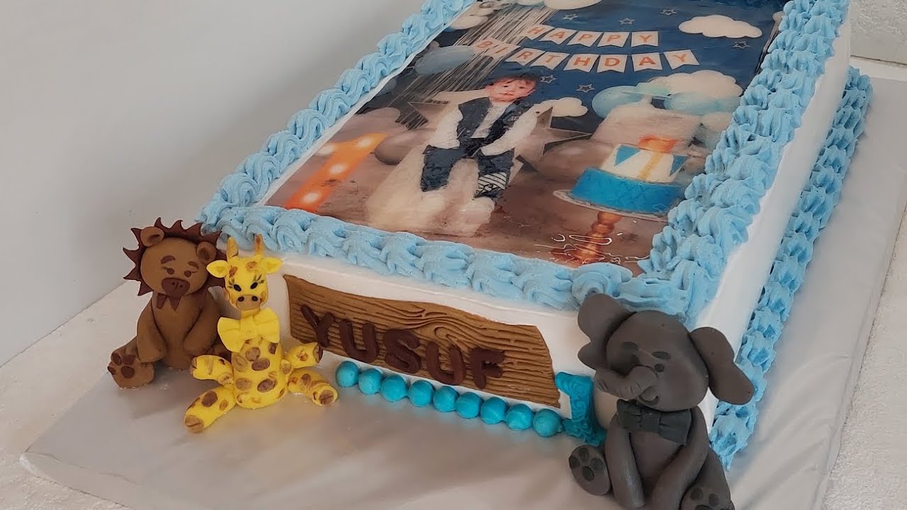 Şəkilli tortun hazırlanması.