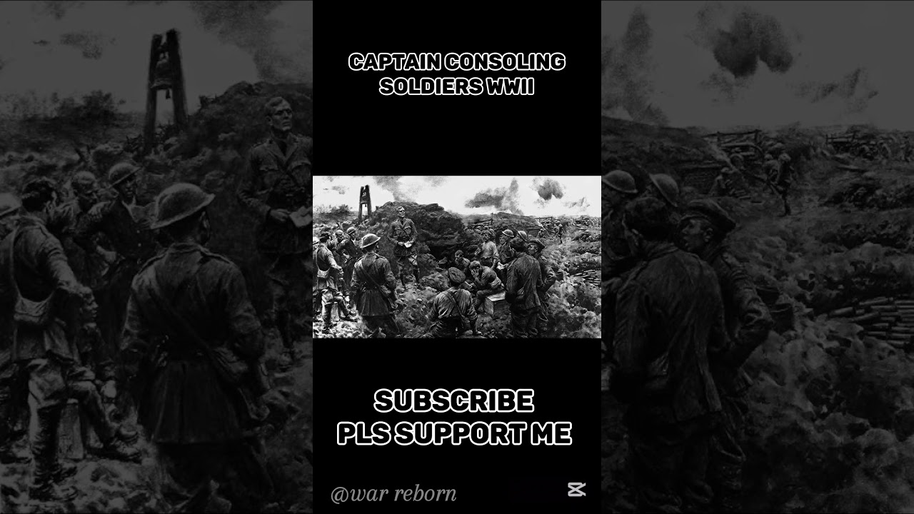 captain consoling soldiers WWII 