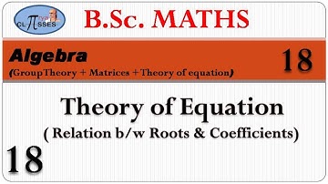 HP21BM1MA-18 | B.Sc. Math | Algebra | Group + Matrices + TOE | Lec - 18 | TOE | Lec - 18