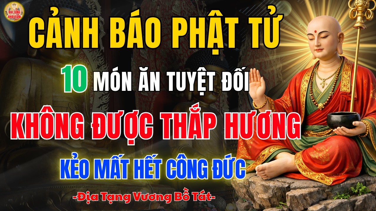 Địa Tạng Bồ Tát Dạy 10 Món Ăn Tuyệt Đối Nên Tránh Khi Thắp Hương 🙏 Kiêng Kỵ Lớn Khi Làm Mâm Cơm Cúng
