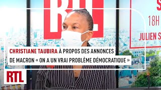 C. Taubira à propos des annonces de Macron sur le nucléaire 