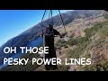 SCRATCHING ABOVE POWER LINES  4K  #hanggliding