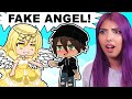 Angel check  gacha life club meme