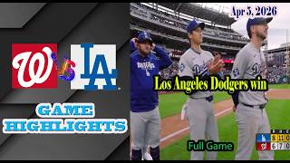Los Angeles Dodgers vs Washington Nationals Full Game Highlights 5/4/2026-MLB Season 2026 Wealth