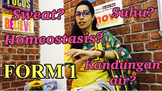 BAB 3: KOORDINASI DAN GERAK BALAS | (PART 1 of 2) HOMEOSTASIS | SAINS TINGKATAN 1 | SCIENCE FORM 1 |