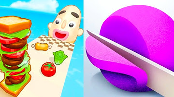 Sandwich Runner vs ASMR Slicing Runner Speedrun Gameplay Part 1