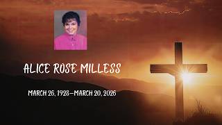 Alice Rose Milless Mass of Christian Burial ~ March 26, 2026