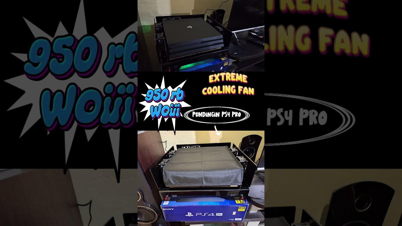Penidngin PS4 Pro Extreme 8 Fan, cari yang EXTREME.. ini gua kasih!!