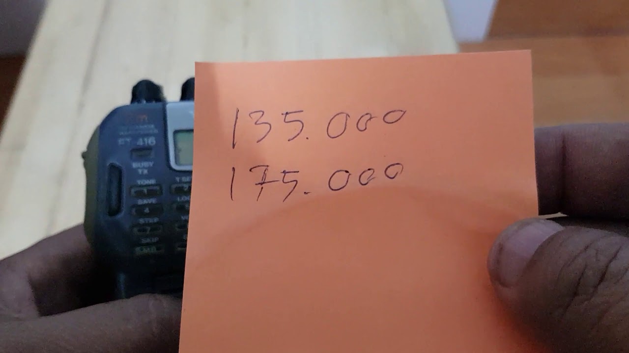 วิธีรีเซทเครื่อง Yaesu FT416