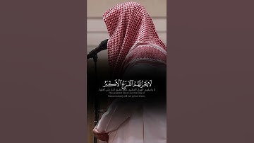 إن الذين سبقت لهم منا الحسنى أولئك عنها مبعدون  #تلاوة #ماجد_الحازمي