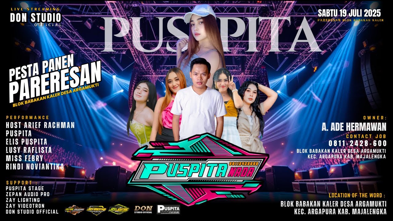 LIVE MUSIC PUSPITA NADA // PESTA PANEN PARERESAN BLOK BABAKAN KALER DESA ARGAMUKTI