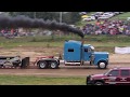Reedsville WV Truck Pulls V-8 Mack Superliner Street Legal Semi Dump Hot 8-11-17