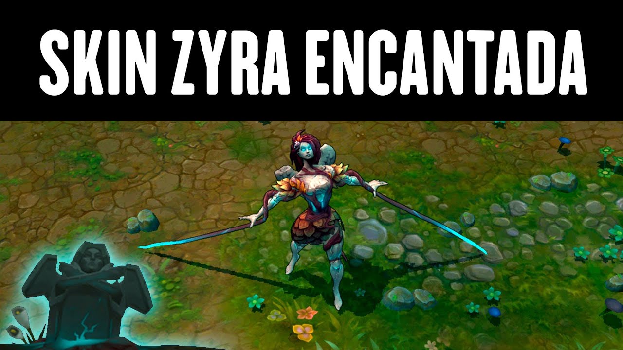 Modelo 3D da nova Skin Zyra Coven efeitos e habilidades💀 créditos: Sk