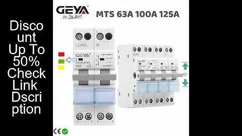GEYA GYHO9 Manual Transfer Switch NEW Design with Indicator 63A 100A 125A MTS Dual Power Manual Conv