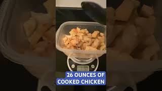 HOW TO CALCULATE COOKED MEAT CALORIES 🐓 #bodybuilding