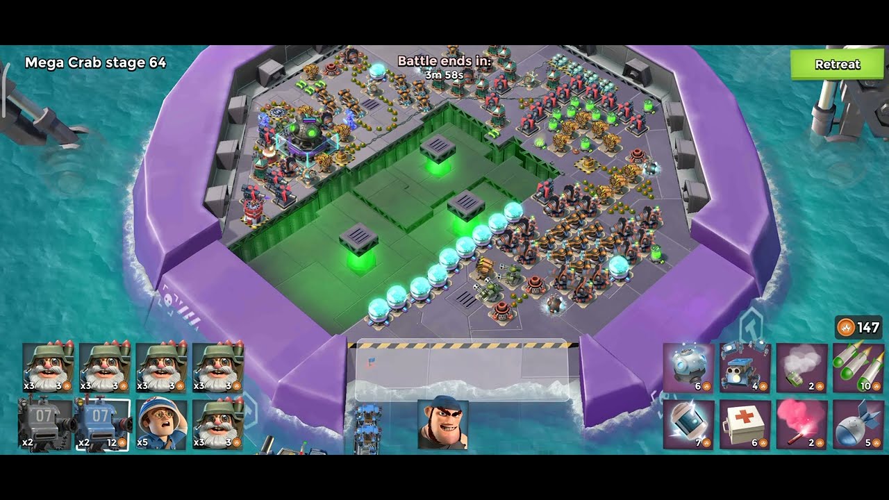 👿MEGA CRAB :  64 👿BOOM BEACH   . 2023🇧🇩