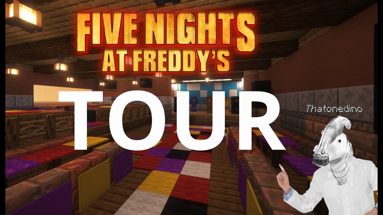 Tour of my CUSTOM FNAF Pizzaria in Minecraft!