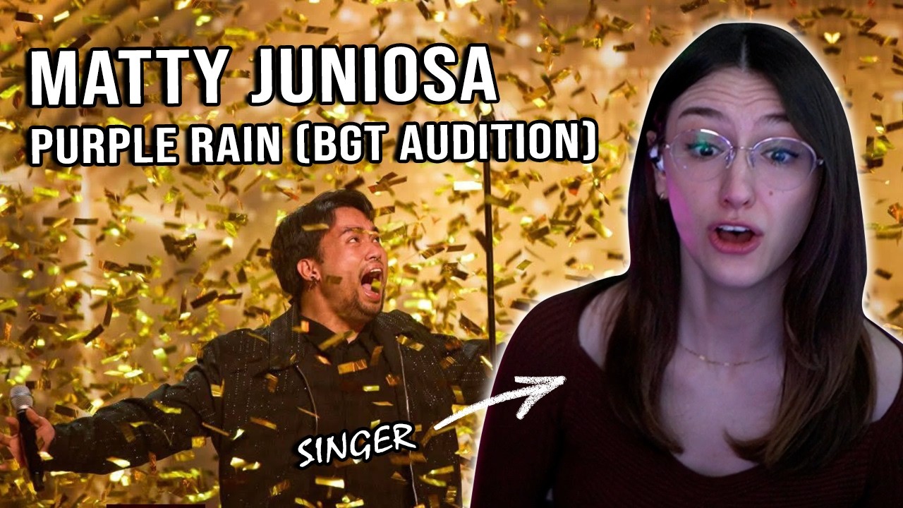 This made my heart SWELL | Matty Juniosa turns Prince's 'Purple Rain' GOLDEN! | Singer Reacts |