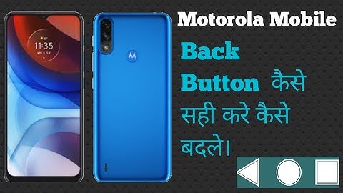 Moto E7 power back button show kaise kare || chang back button position moto E7.........