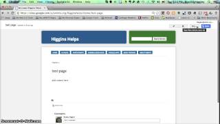 Google Sites Tips: Create Page & Add to Horizontal Nav Bar