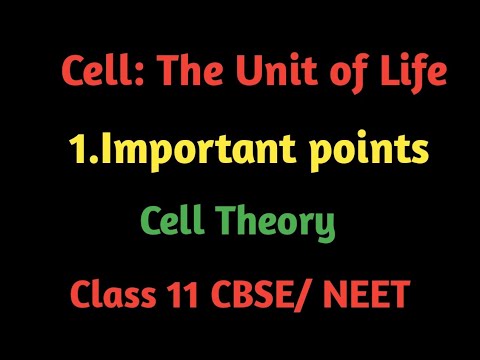 Cell: The Unit of Life ( Cell Theory) - YouTube