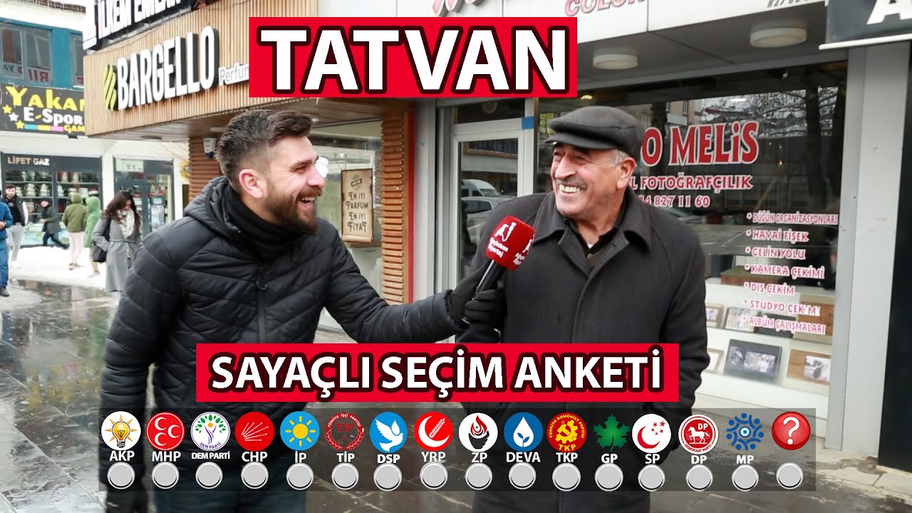 TATVAN SAYAÇLI SEÇİM ANKETİ 2024: Tatvan'da Hangi Parti Önde