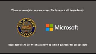 Mayor Turner and Microsoft expand digital alliance with the city of Houston – August 24, 2020