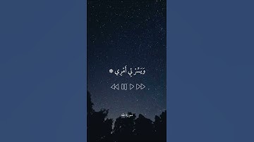 رَبِّ اشْرَحْ لِي صَدْرِي || سورة طه || علي جابر
