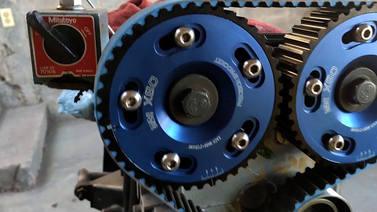 Como poner a tiempo árboles de levas stage 2 eclipse 420@