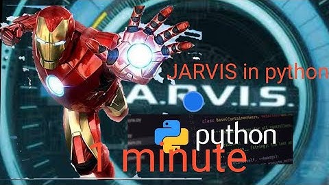How to make JARVIS assistant in just 1 minute in python