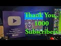 1000 Subscribers - Thankyou so much